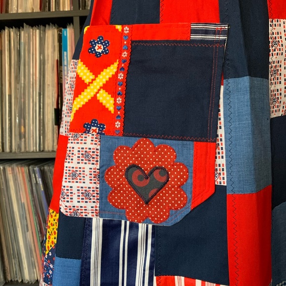 hippie patchwork 90s vintage skirt phish XS boho - Picture 7 of 11